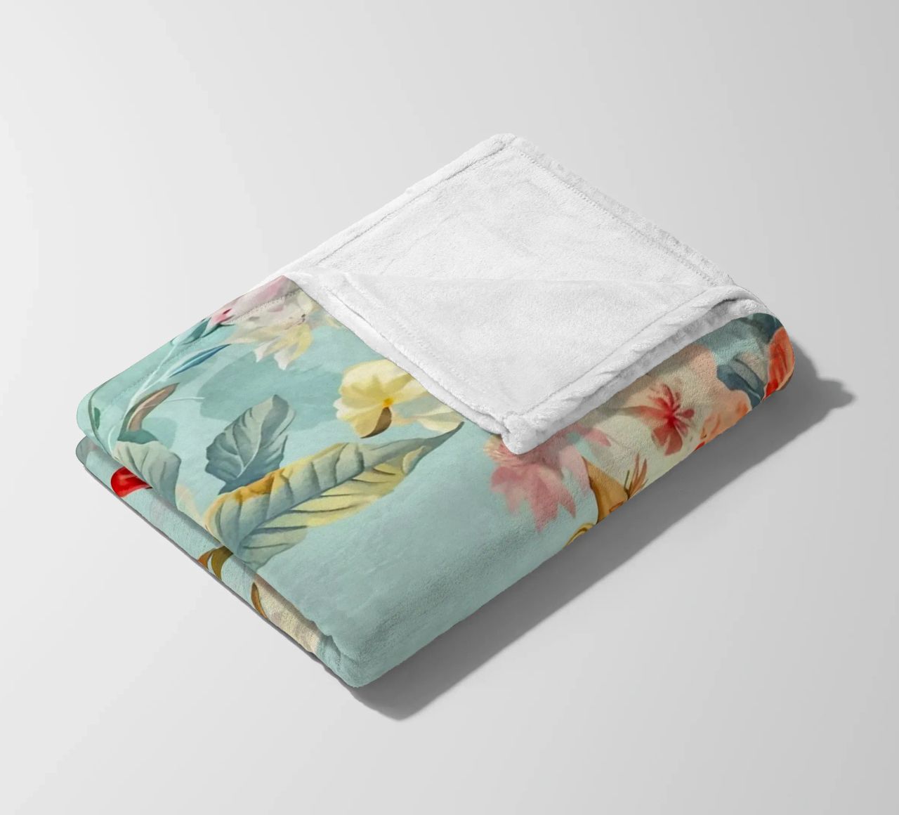 Fiori neo kitsch pastello retrò coperta in pile da Andrea Haase Floral Passion