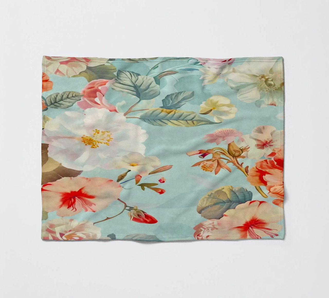 Fiori neo kitsch pastello retrò coperta in pile da Andrea Haase Floral Passion