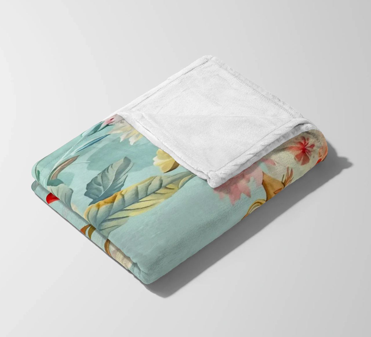 Fiori neo kitsch pastello retrò coperta in pile da Andrea Haase Floral Passion