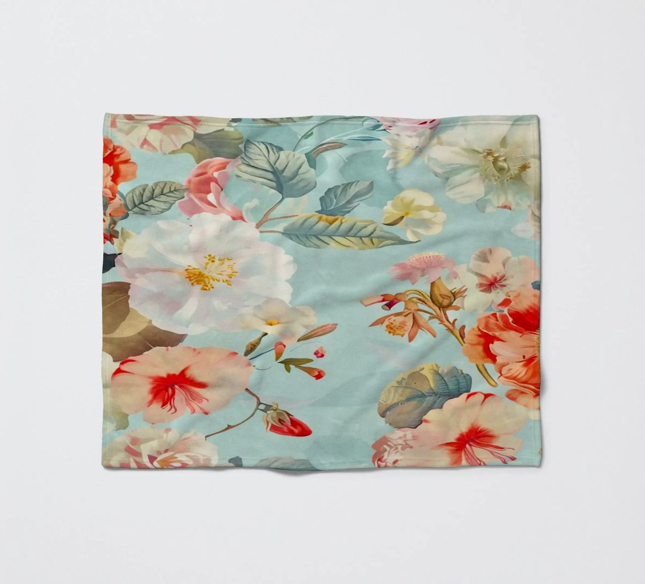 Fiori neo kitsch pastello retrò coperta in pile da Andrea Haase Floral Passion