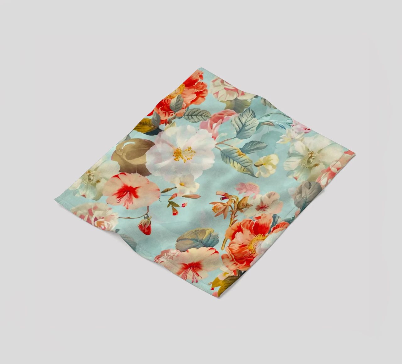 Fiori neo kitsch pastello retrò coperta in pile da Andrea Haase Floral Passion
