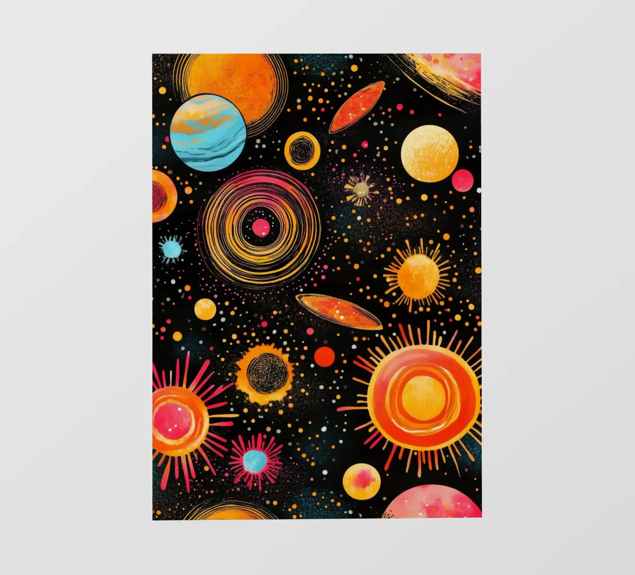 Cosmos space and planet 3 backlit film by Justyna Jaszke JBJart