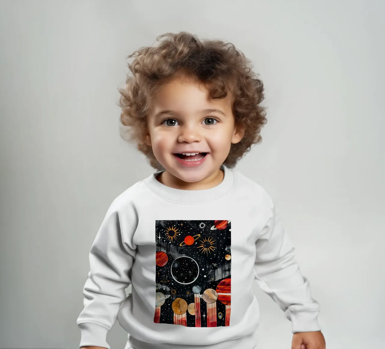 Kosmos Raum und Planet 4 Baby Sweatshirt von Justyna Jaszke JBJart