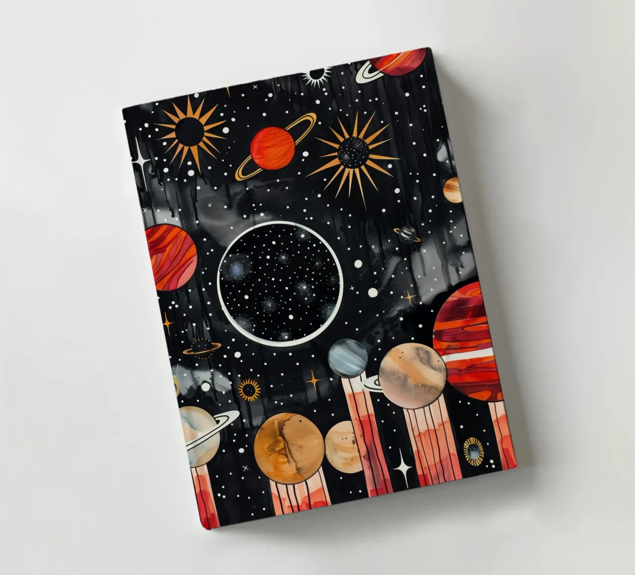 Cosmos space and planet 4 notebook by Justyna Jaszke JBJart