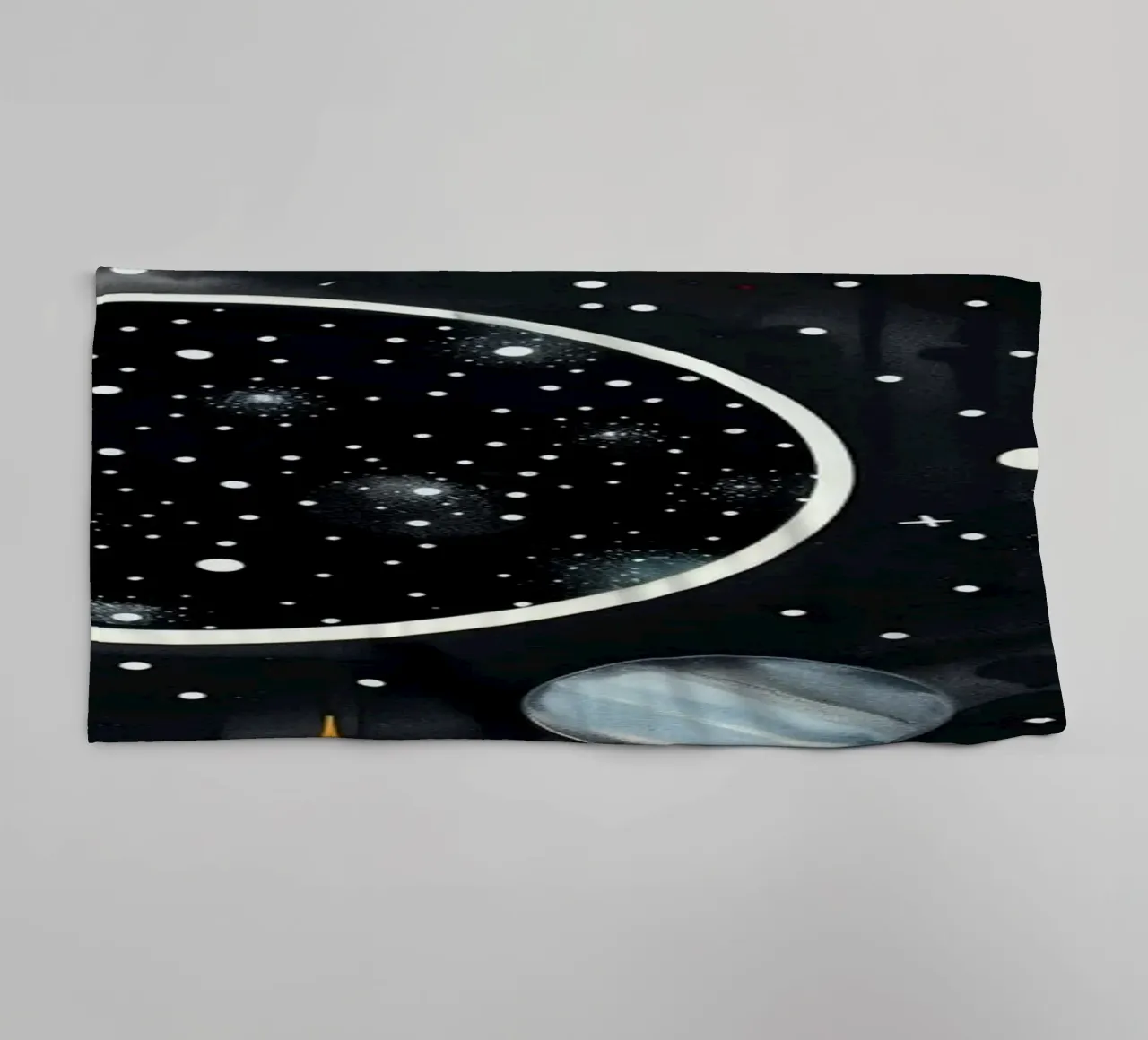 Cosmos space and planet 4 towel by Justyna Jaszke JBJart