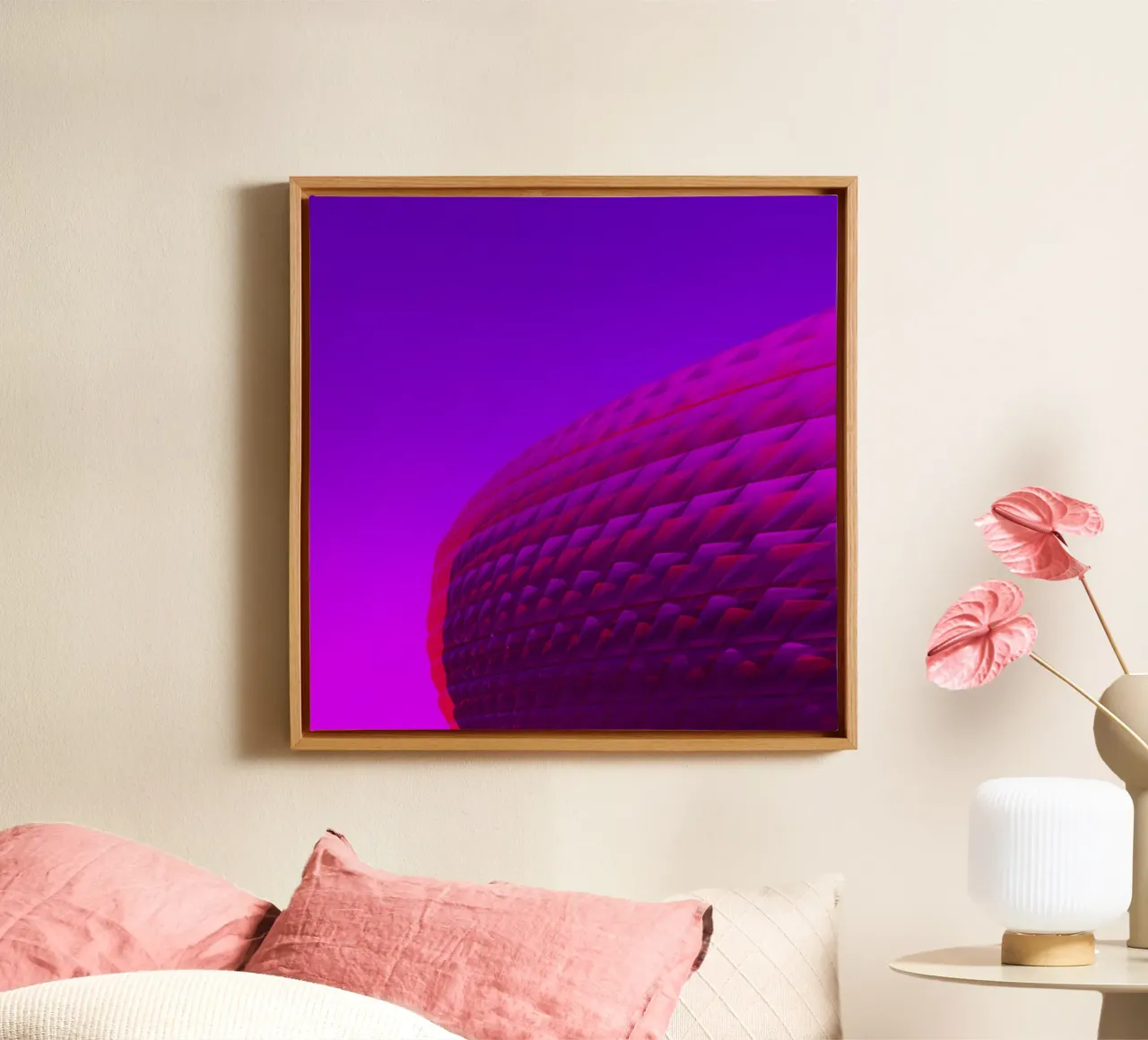 Arena canvas met Baklijst van Flo Klein