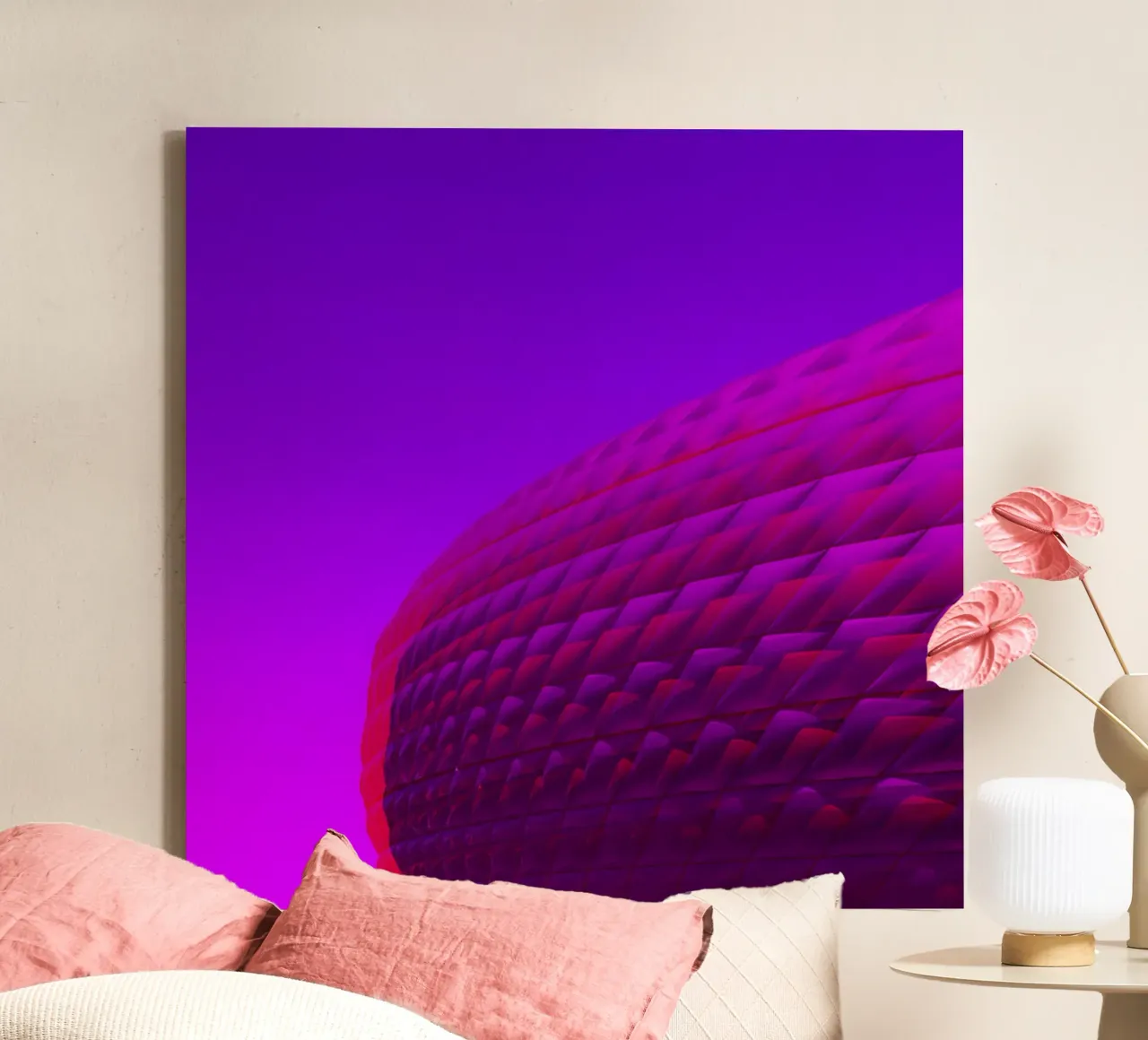 Arena canvas met Baklijst van Flo Klein