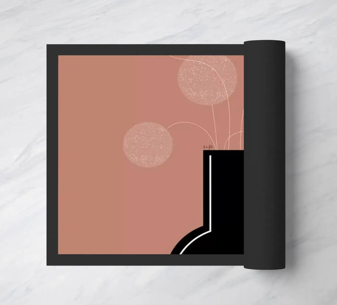 Dandelion deurmat van Linda Gobeta