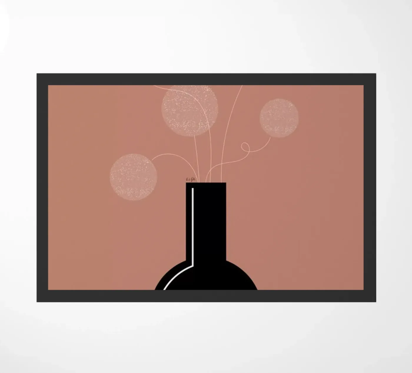 Dandelion deurmat van Linda Gobeta