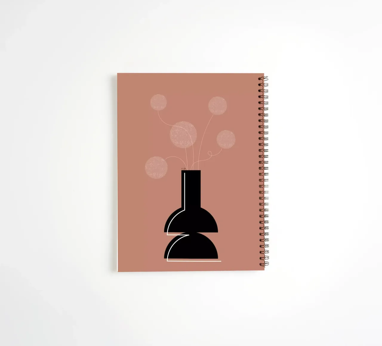 Dandelion spiral notebook by Linda Gobeta