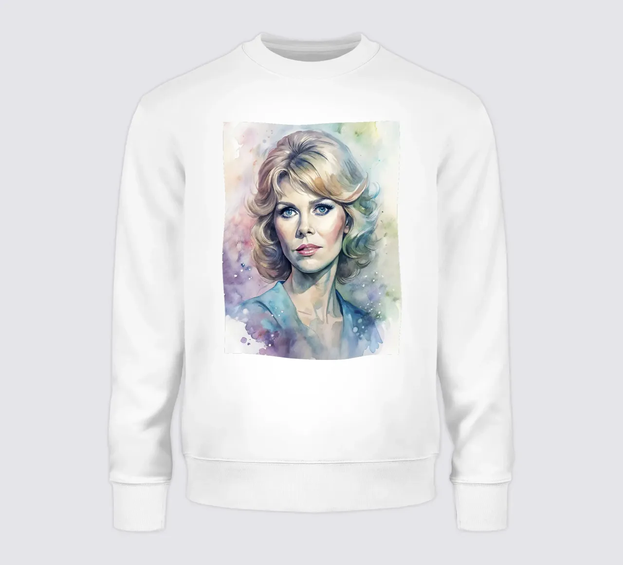 Jane Fonda in watercolor felpa da 🎁 ARTVI-SHOP