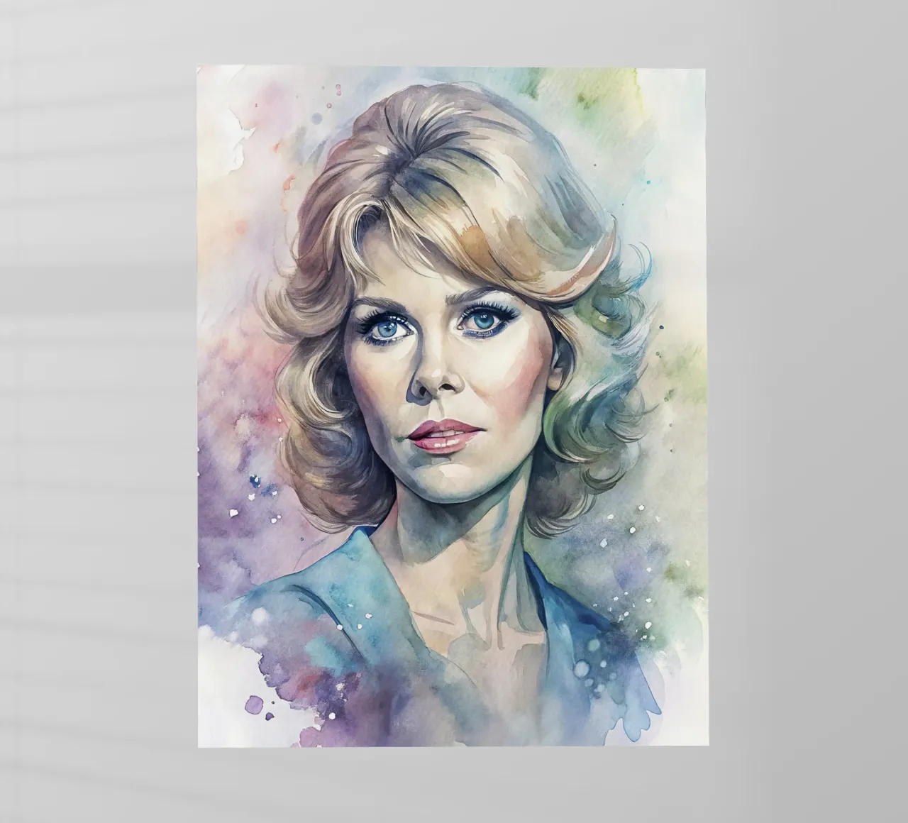 Jane Fonda in watercolor pellicola backlit da 🎁 ARTVI-SHOP