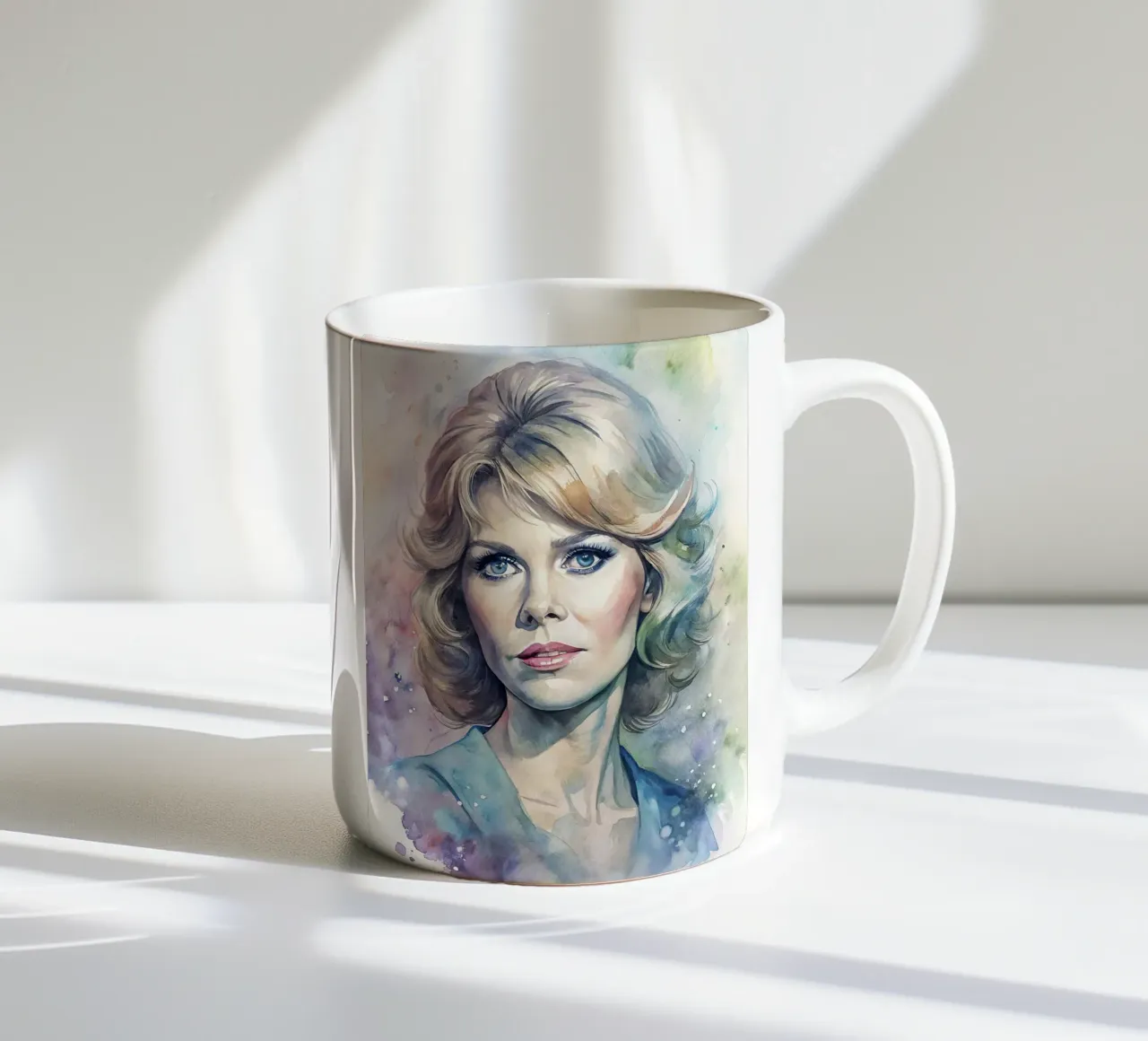 Jane Fonda in watercolor tazza in ceramica da 🎁 ARTVI-SHOP