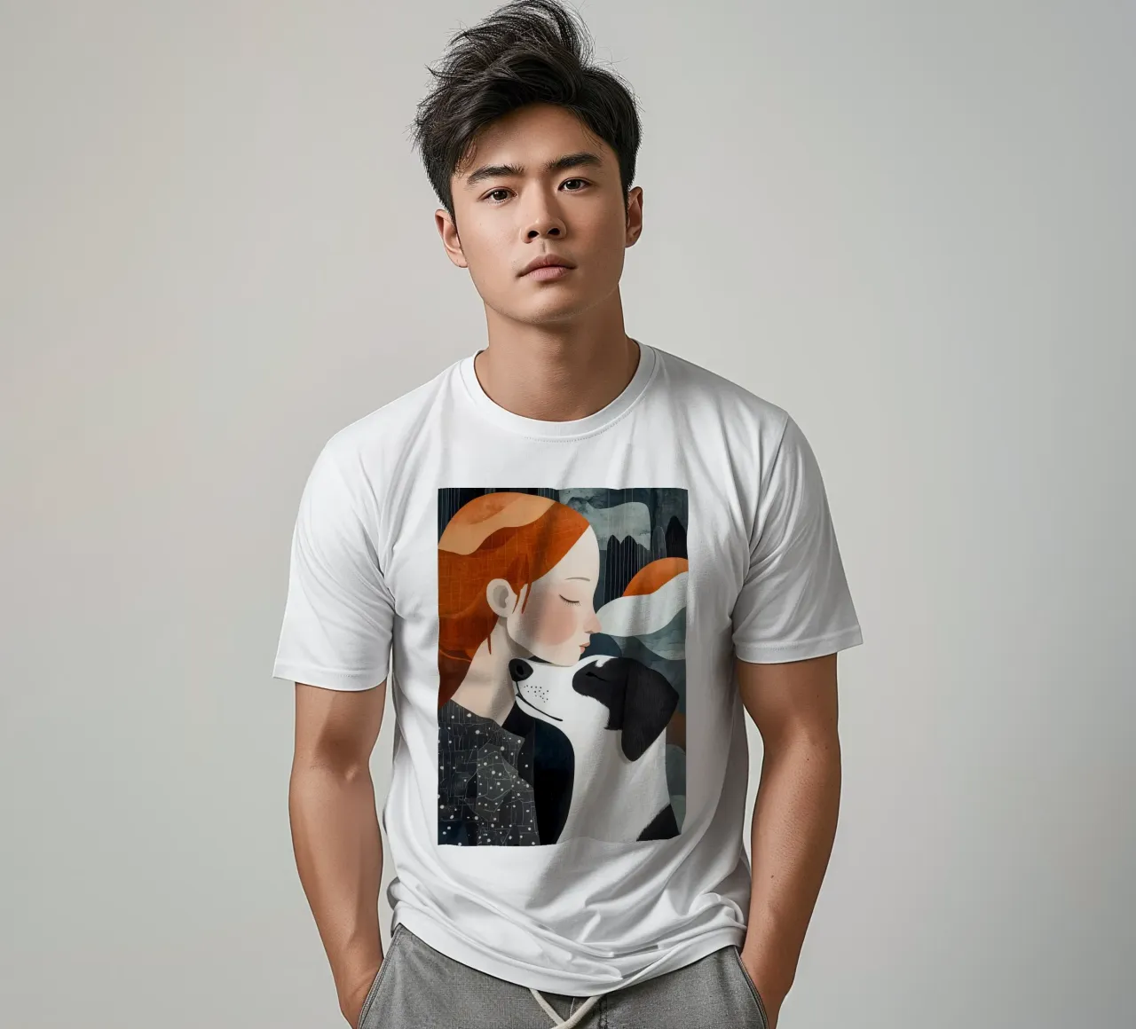 Ti amo cane t-shirt da Justyna Jaszke JBJart