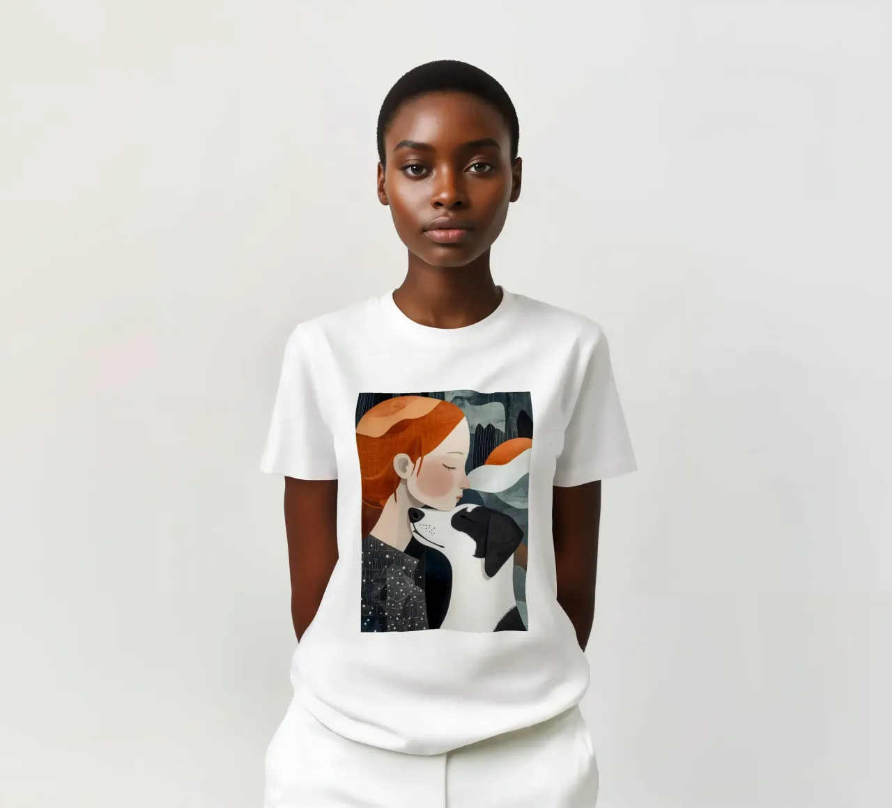 Ti amo cane t-shirt da Justyna Jaszke JBJart