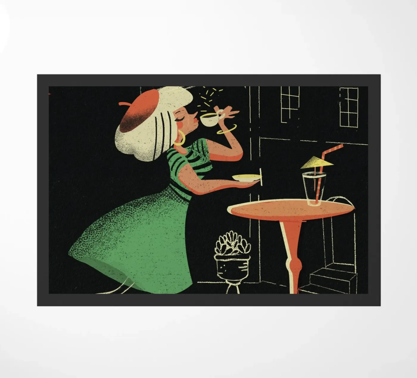 Cut doormat by FoxDevilWild