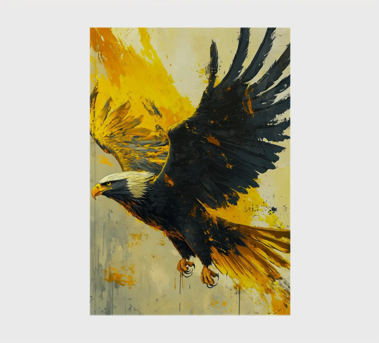 Aigle oiseau animal art carnet de notes de Justyna Jaszke JBJart