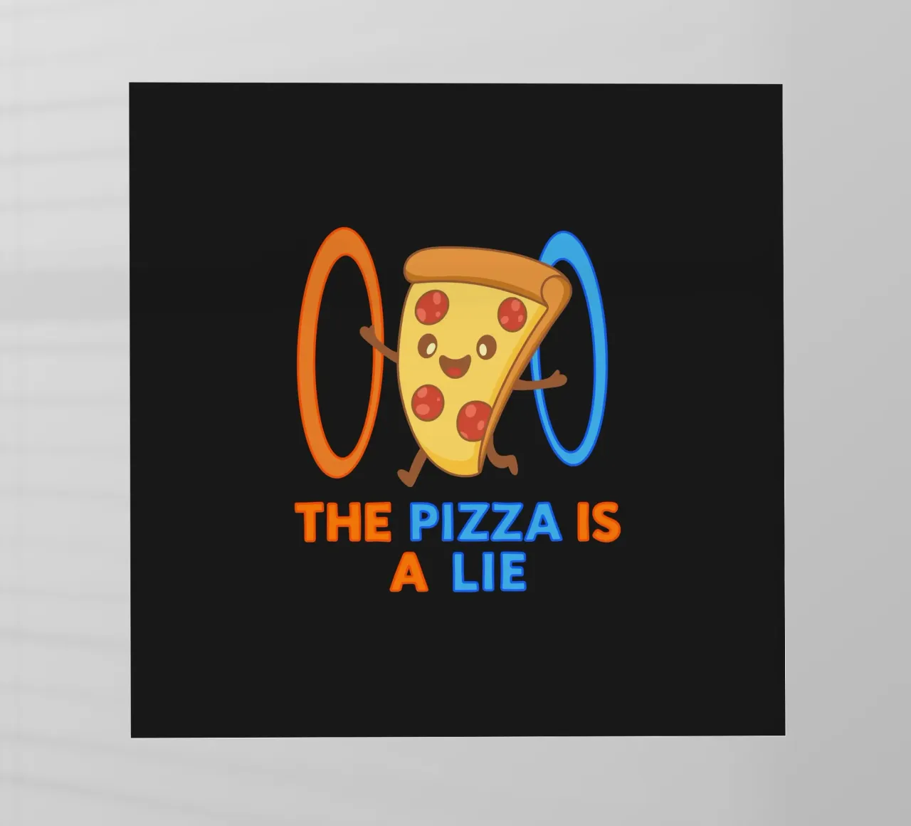 La pizza è una bugia pellicola backlit da Loobs