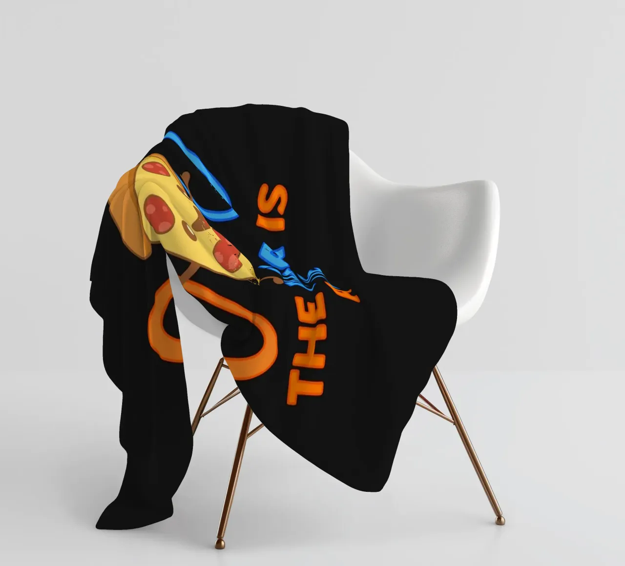 La pizza è una bugia coperta in pile da Loobs