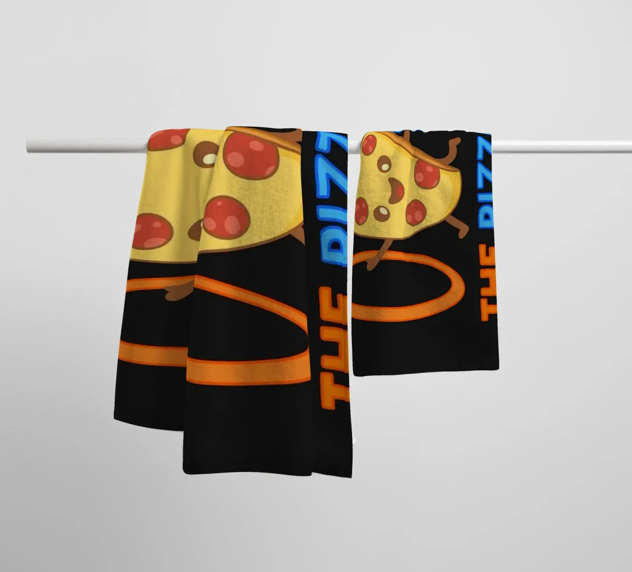 La pizza è una bugia asciugamano da bagno da Loobs