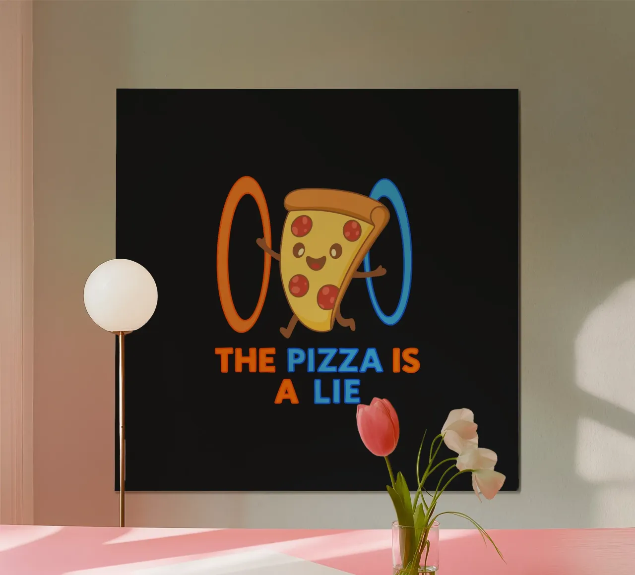 La pizza è una bugia carta hahnemühle da Loobs