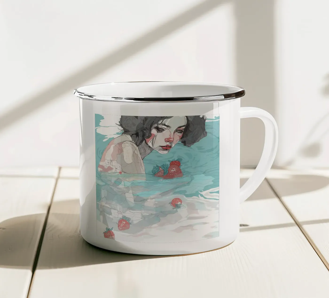 separation enamel mug by Giulio Iurissevich