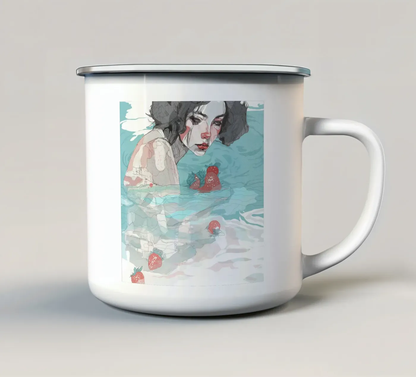 separation enamel mug by Giulio Iurissevich