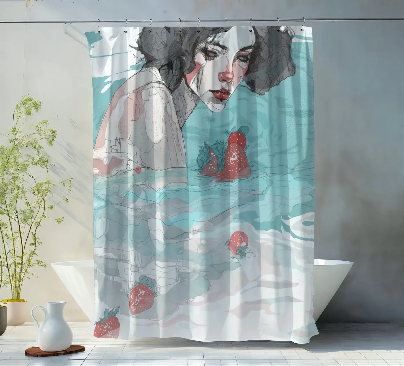 scheiding douchegordijn van Giulio Iurissevich