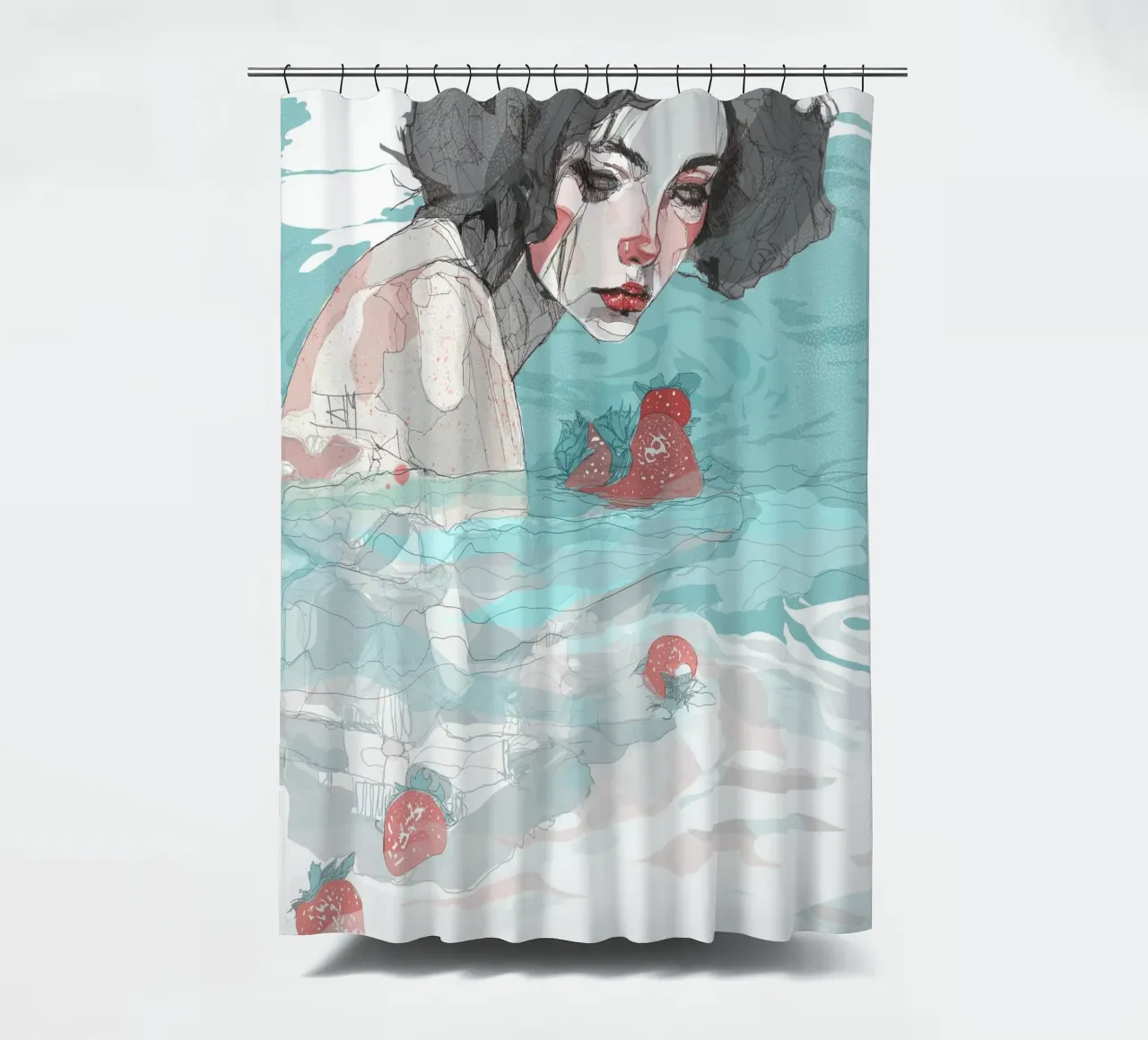 scheiding douchegordijn van Giulio Iurissevich