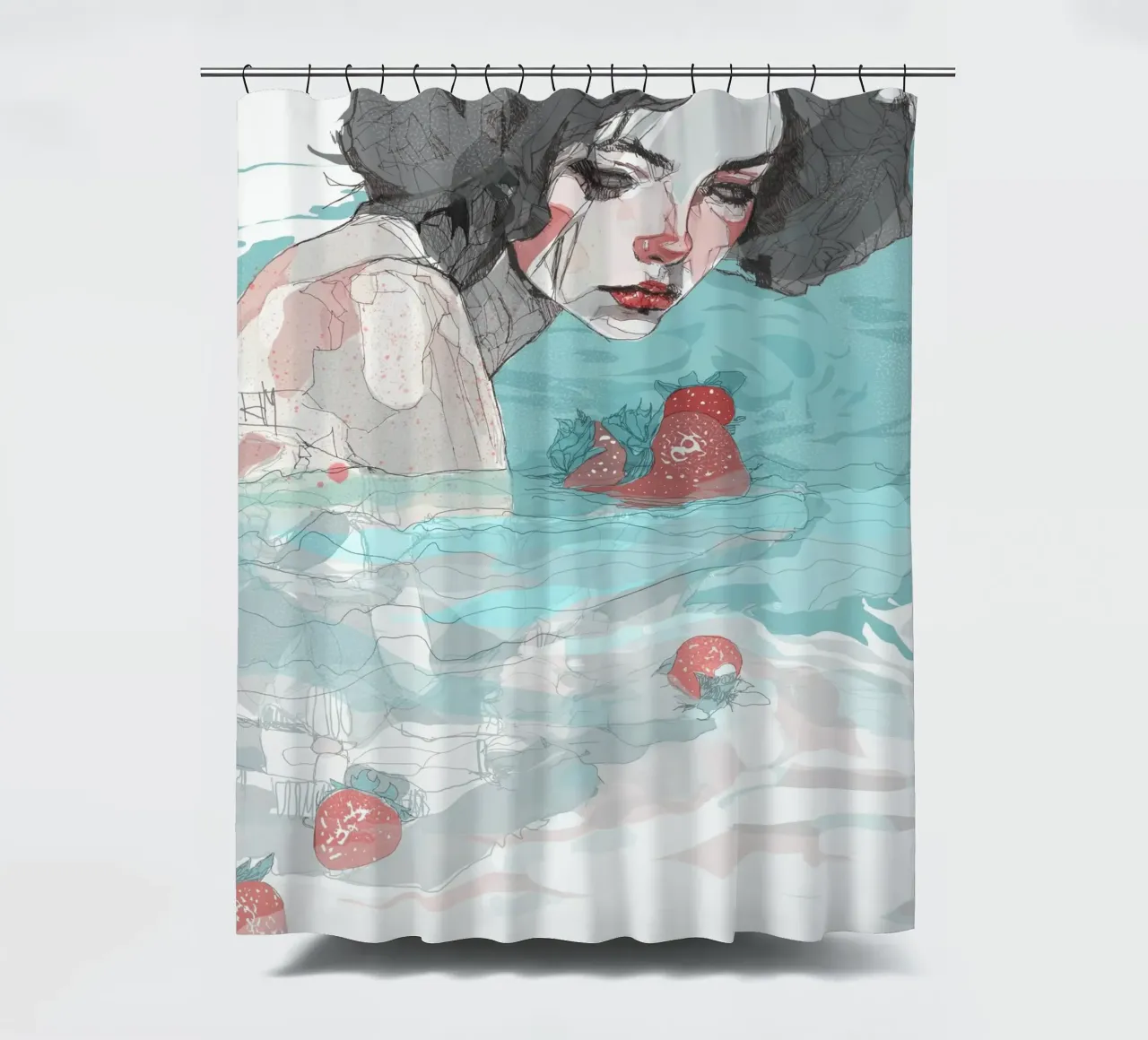 scheiding douchegordijn van Giulio Iurissevich