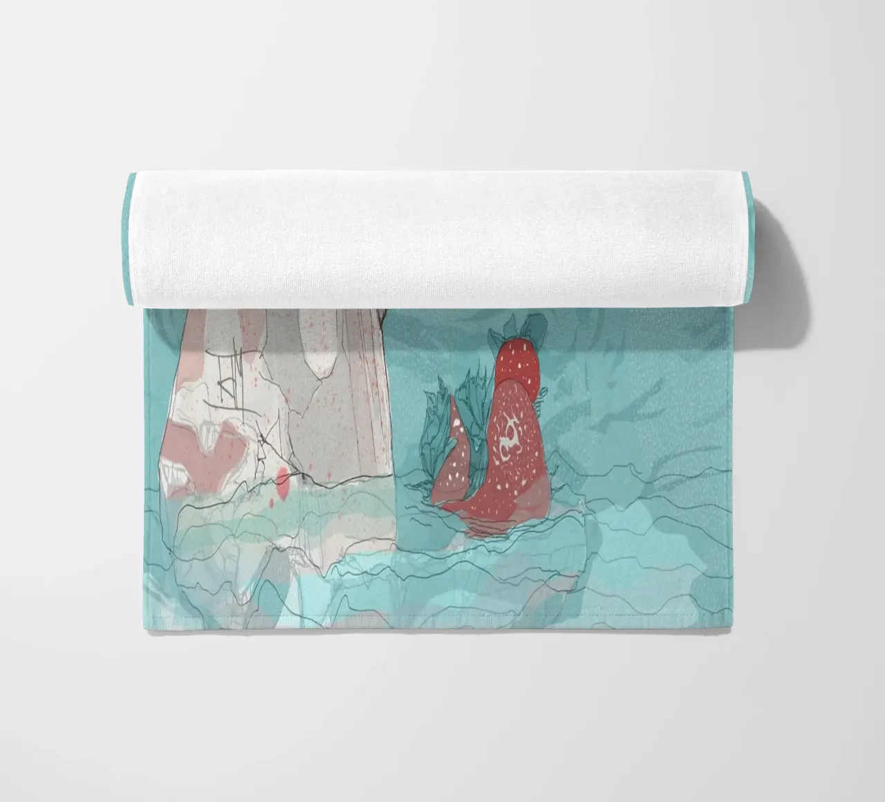 separation beach towel by Giulio Iurissevich
