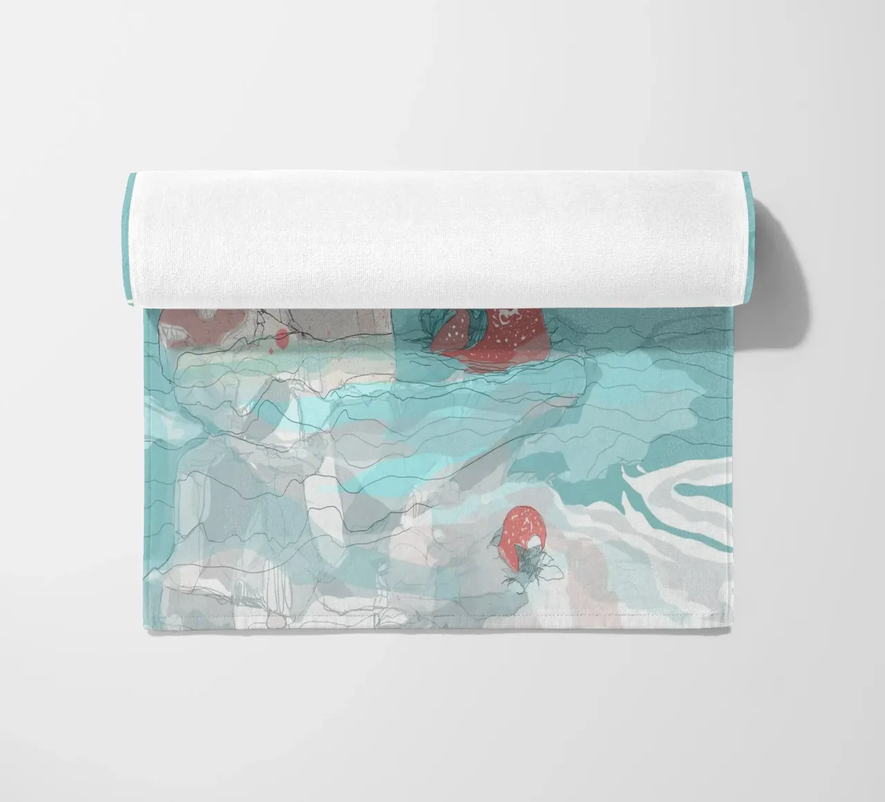 separation beach towel by Giulio Iurissevich