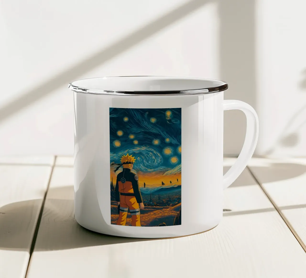 Ninja di notte tazza in smalto da Waylons Studio