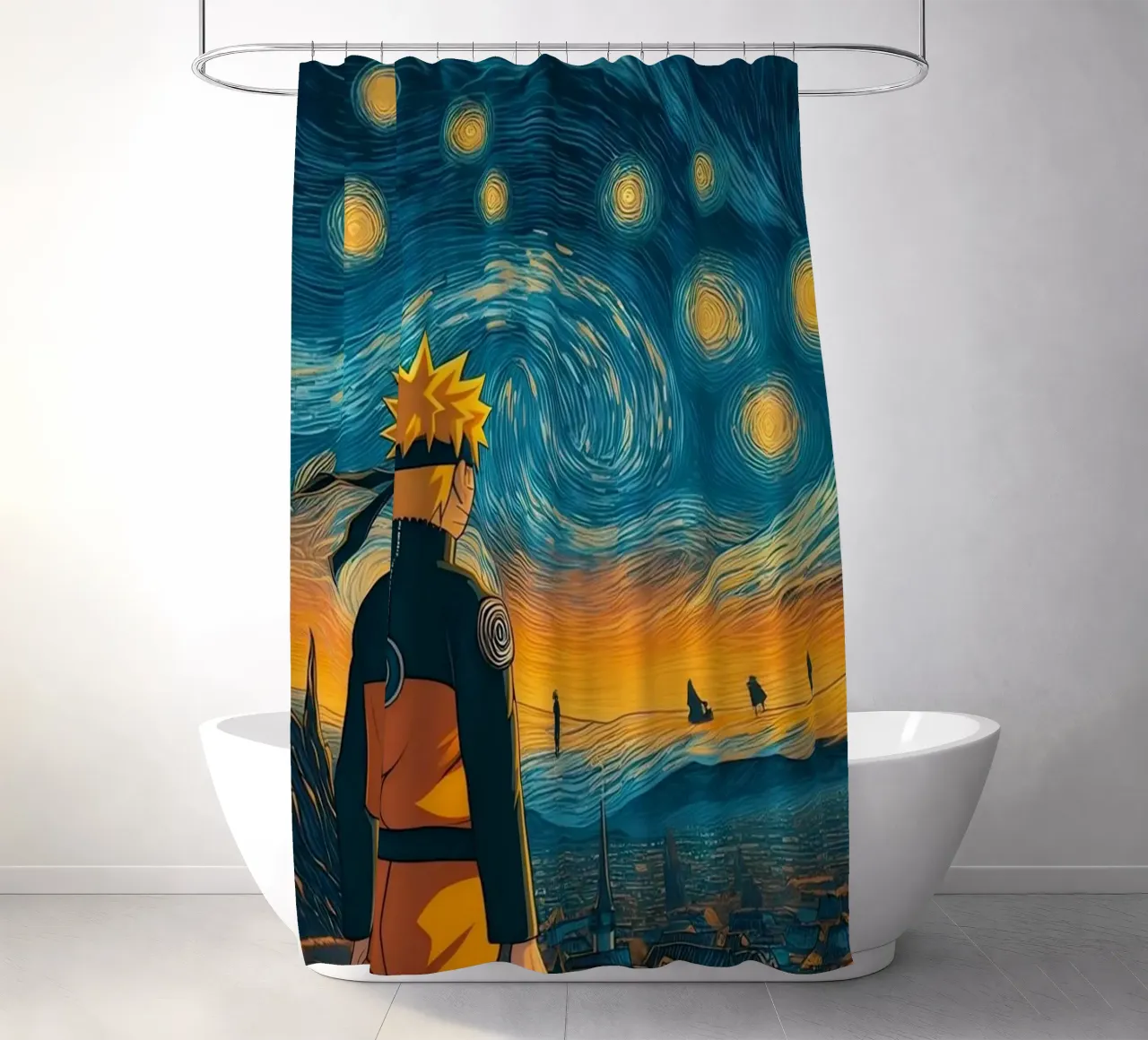 Ninja di notte tenda da doccia da Waylons Studio