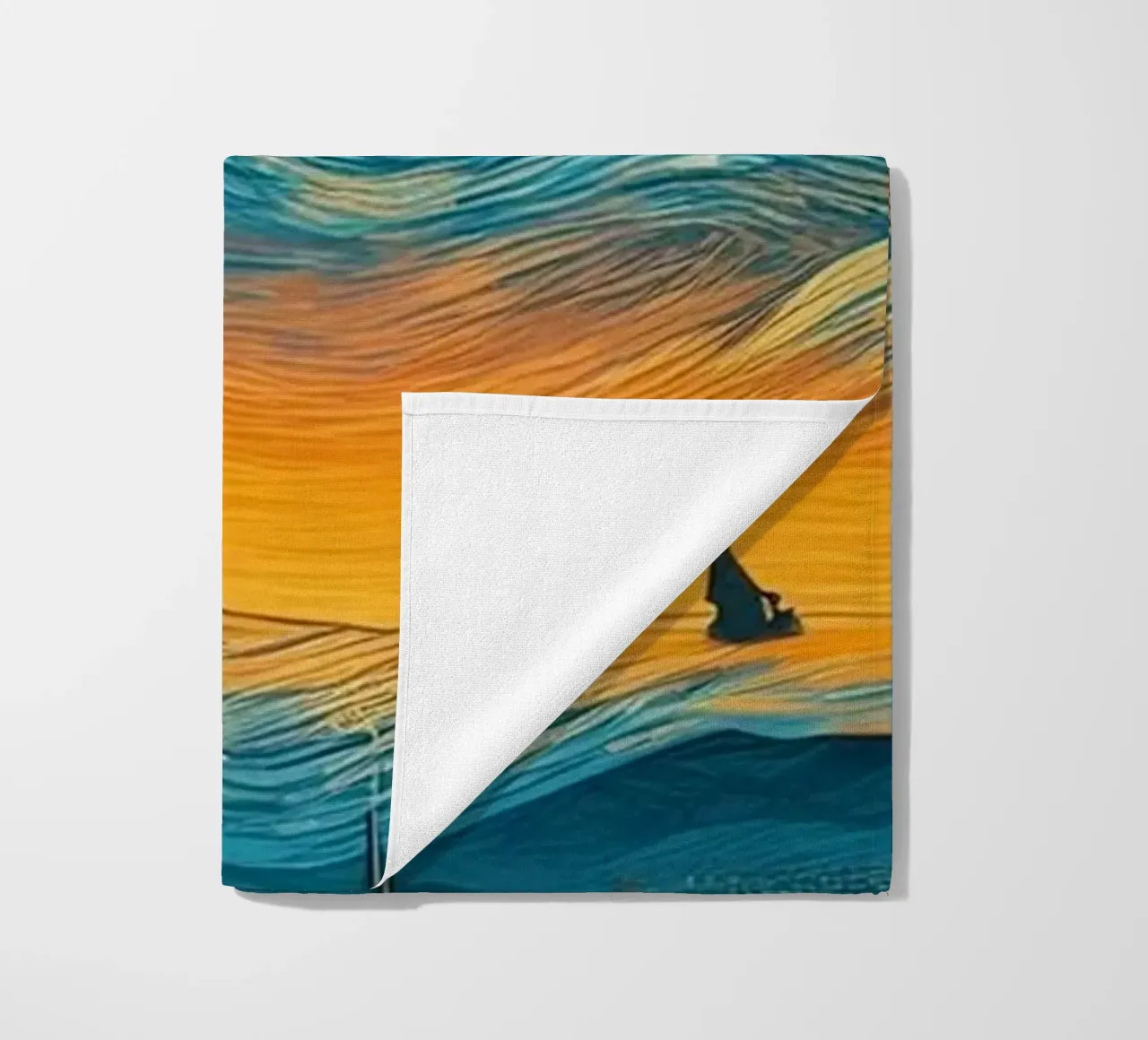 Ninja di notte telo mare da Waylons Studio
