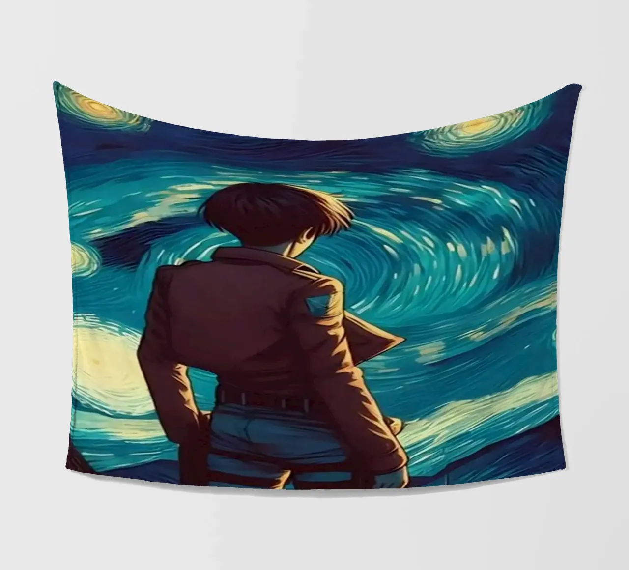 Eren nella notte coperta in pile da Waylons Studio