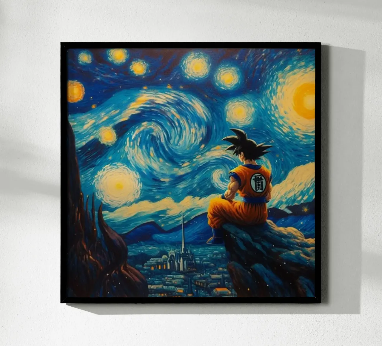 Goku in der Nacht Poster von Waylons Studio