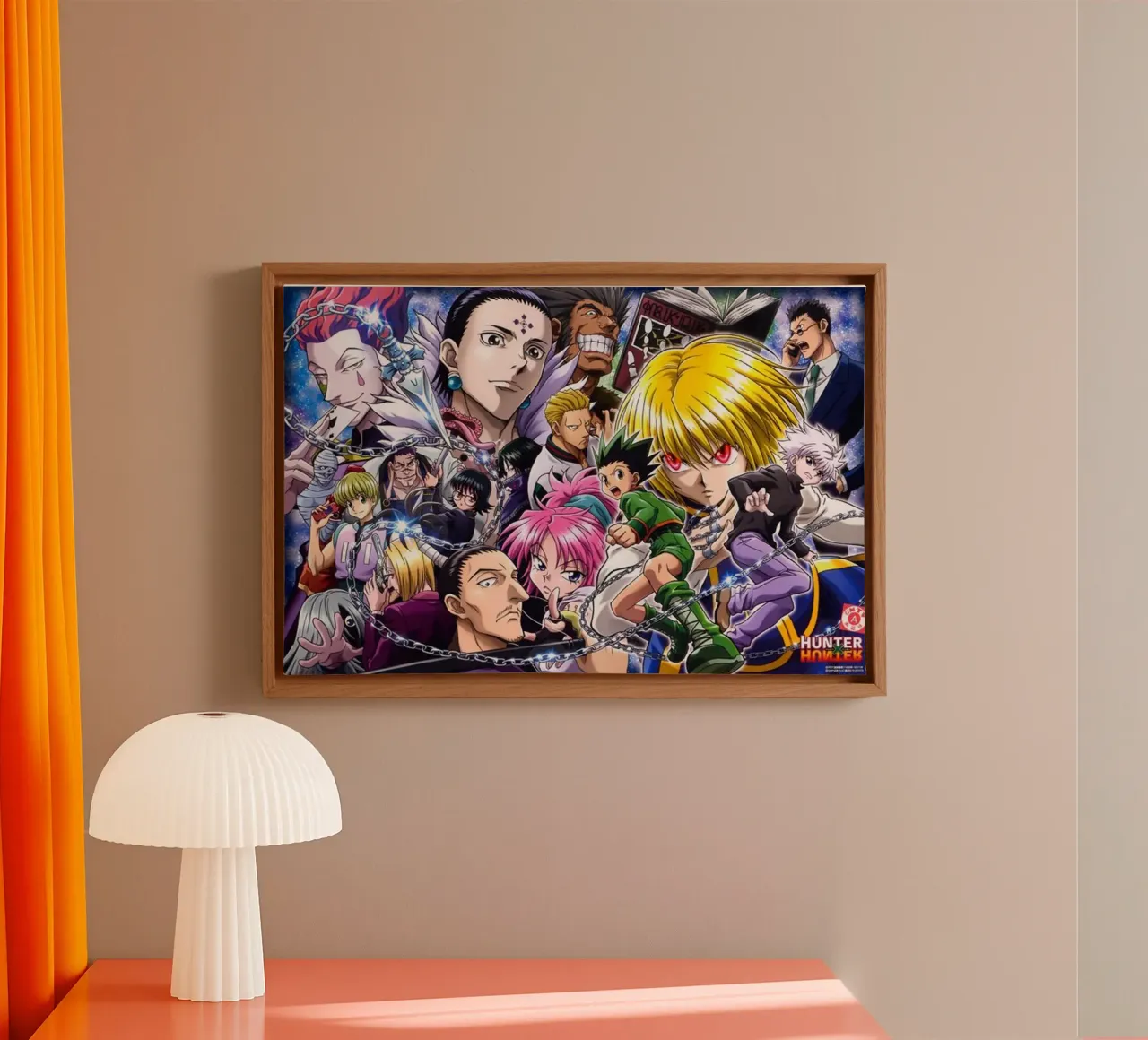 Il meglio dei personaggi anime tela con Cornice a cassetta da Waylons Studio