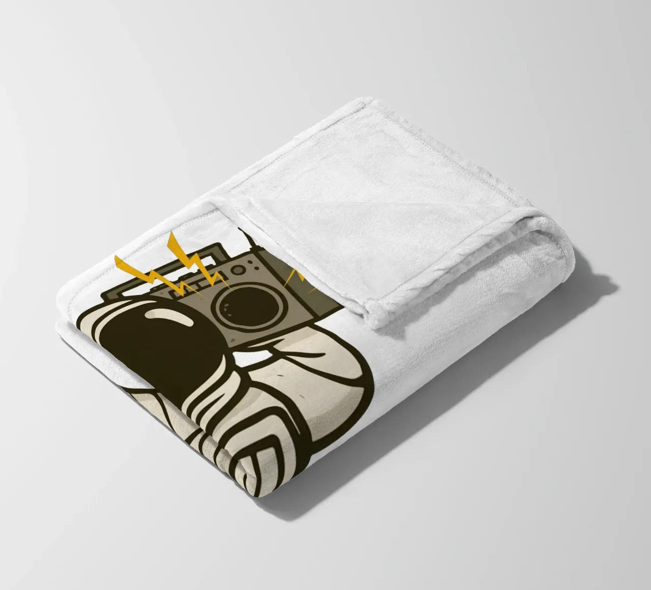 Astronaut with stereo coperta in pile da edsonramosart