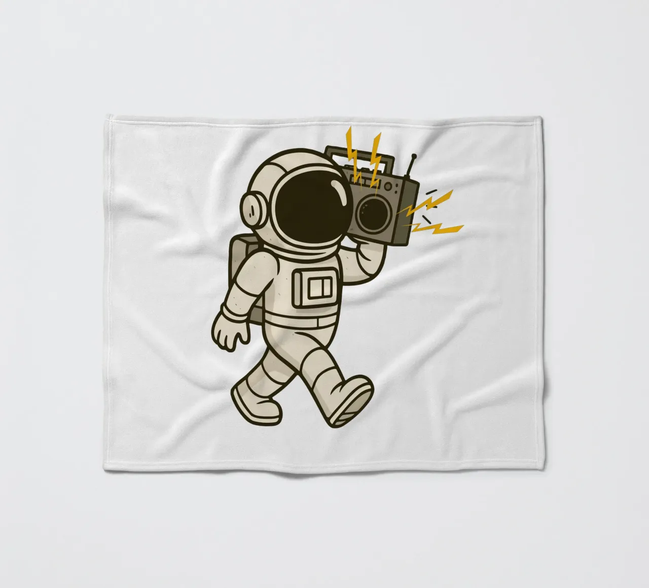Astronaut with stereo coperta in pile da edsonramosart