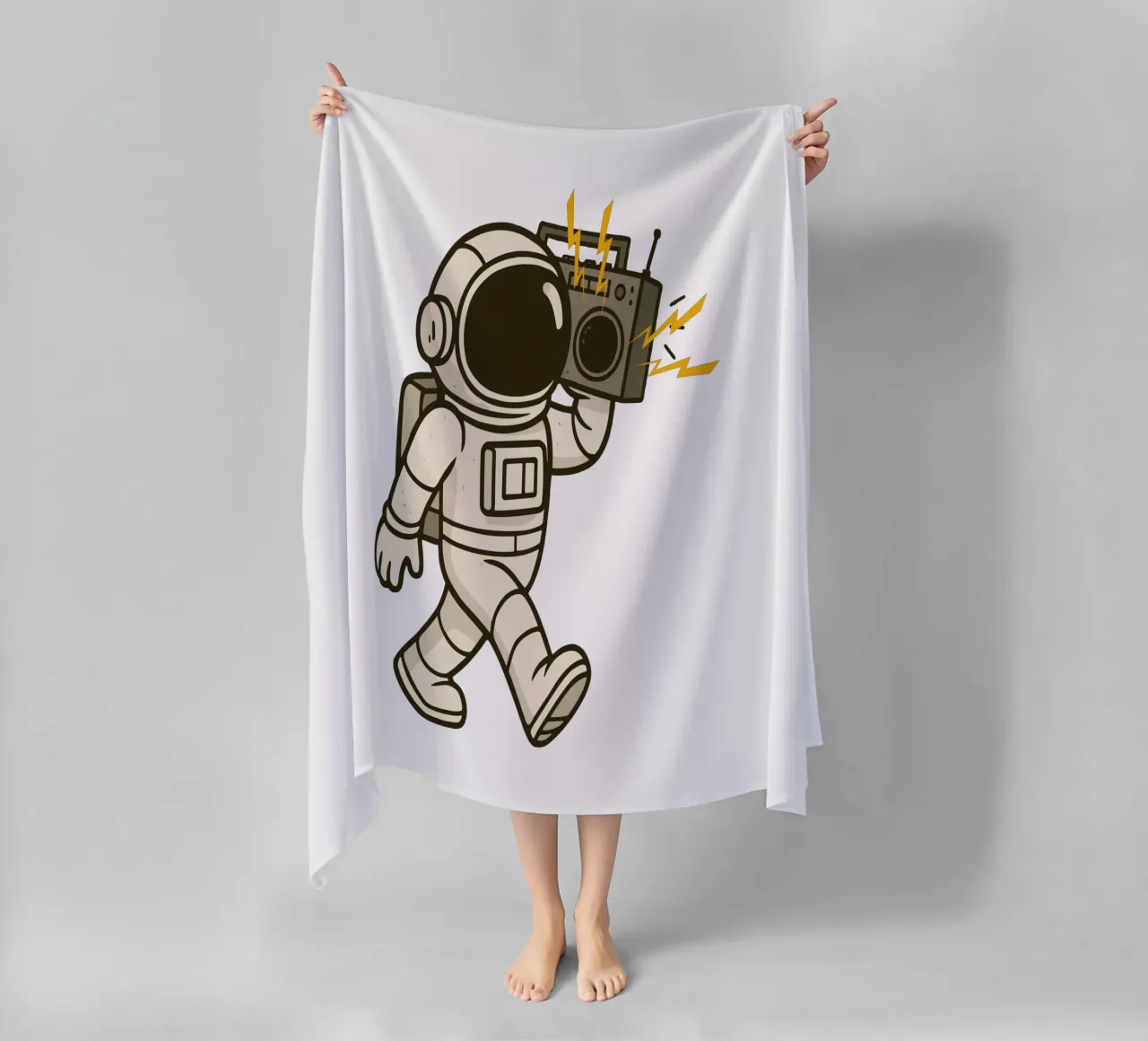 Astronaut with stereo telo mare da edsonramosart