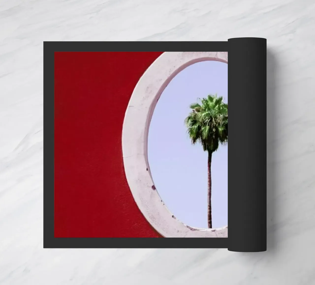 Palm Tree Portrait felpudo de Rupert Höller