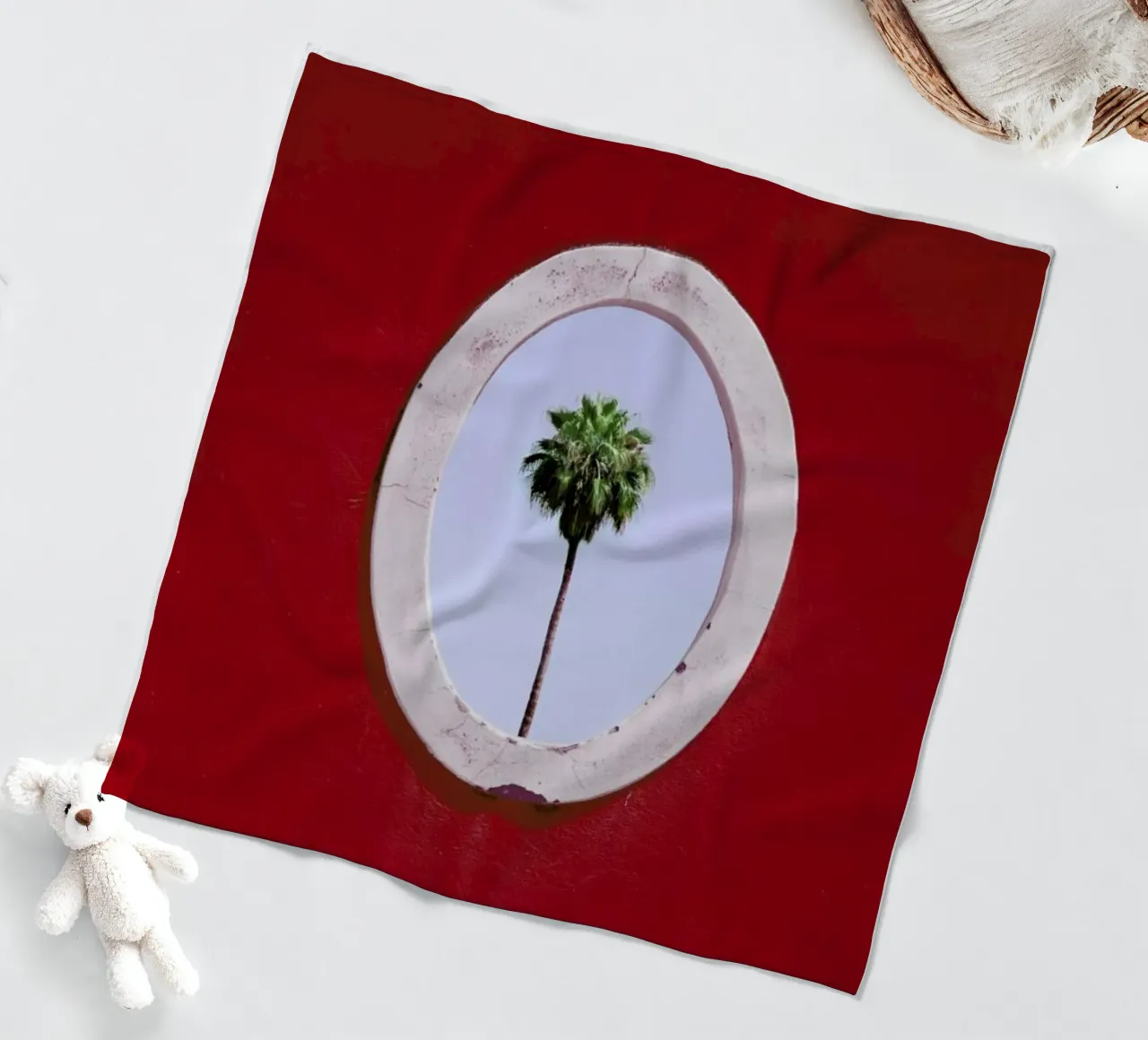 Palm Tree Portrait coperta in pile da Rupert Höller