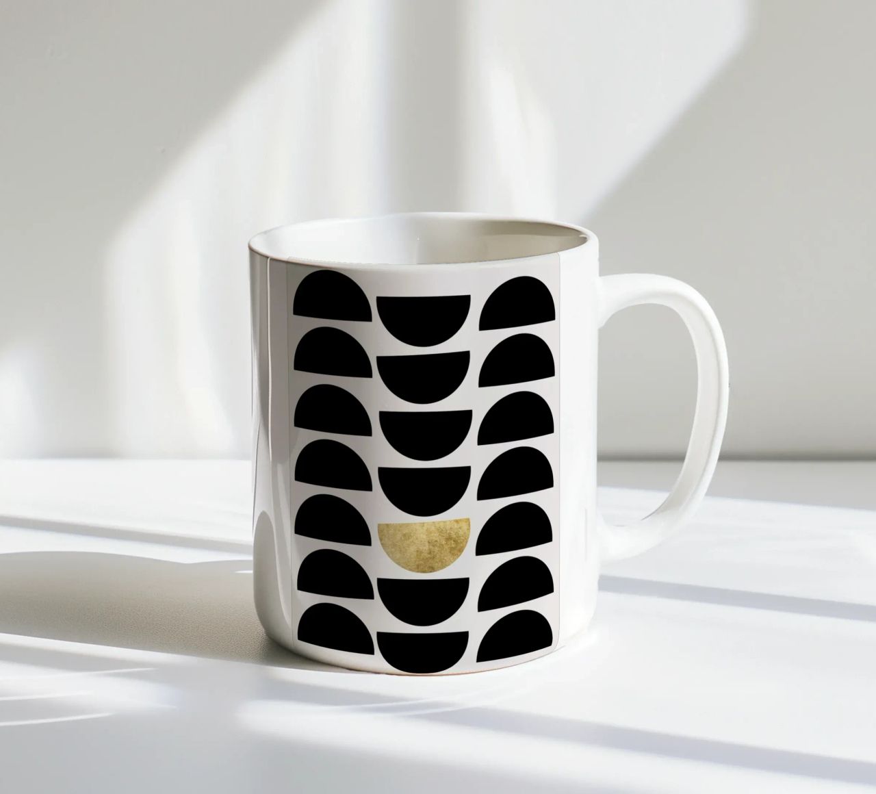 Golden Circle tazza in ceramica da Kubistika
