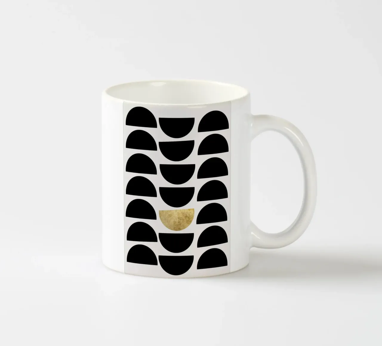 Golden Circle Keramik Tasse von Kubistika