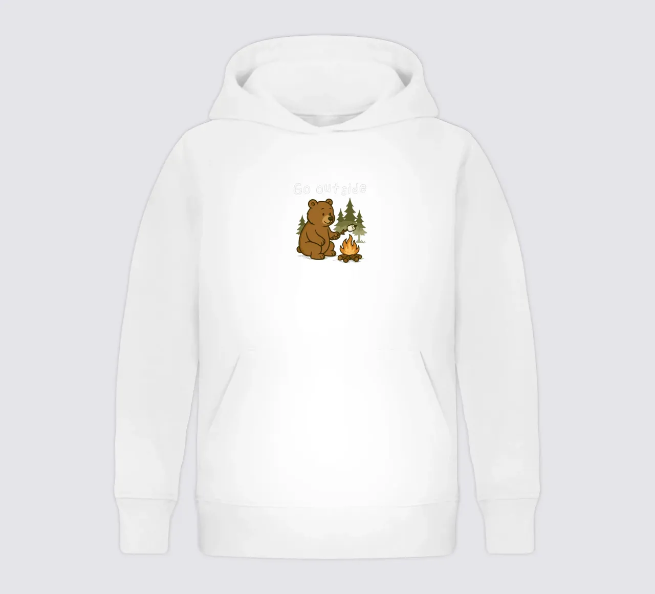 Go outside felpa bambino con cappuccio da edsonramosart
