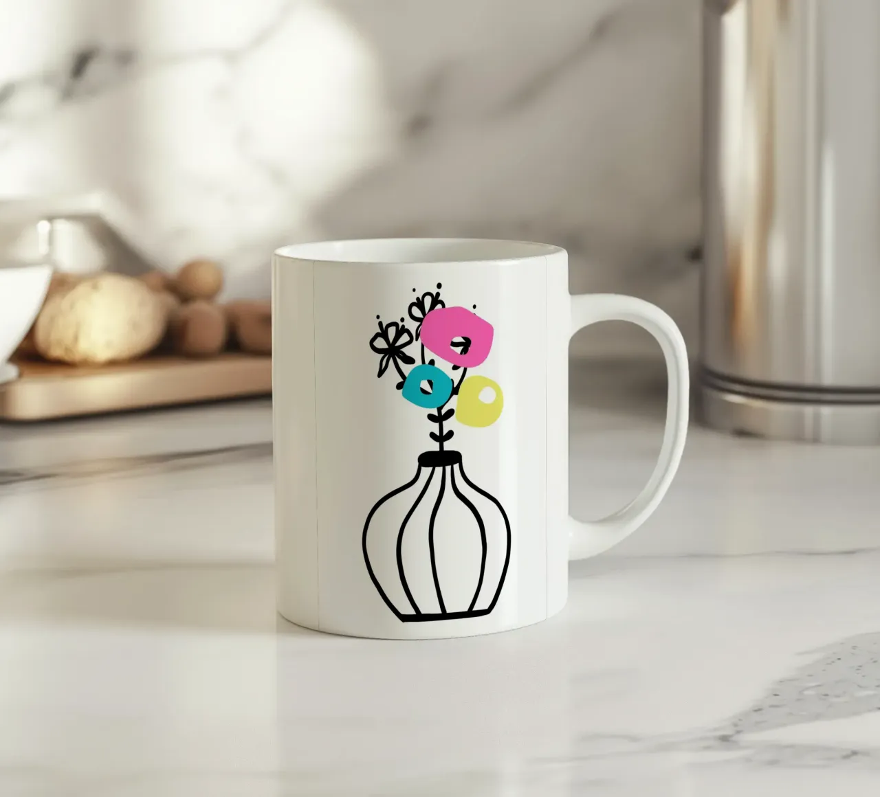 Vase and arrangement tazza in ceramica da LisaArtes