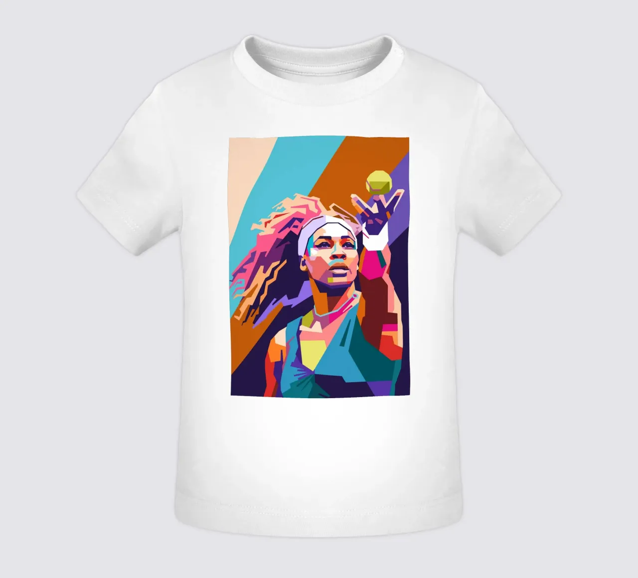 Serena Williams pop art maglietta neonato da Hantamrata