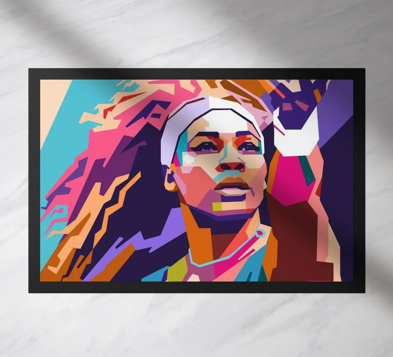 Serena Williams pop art zerbino da Hantamrata