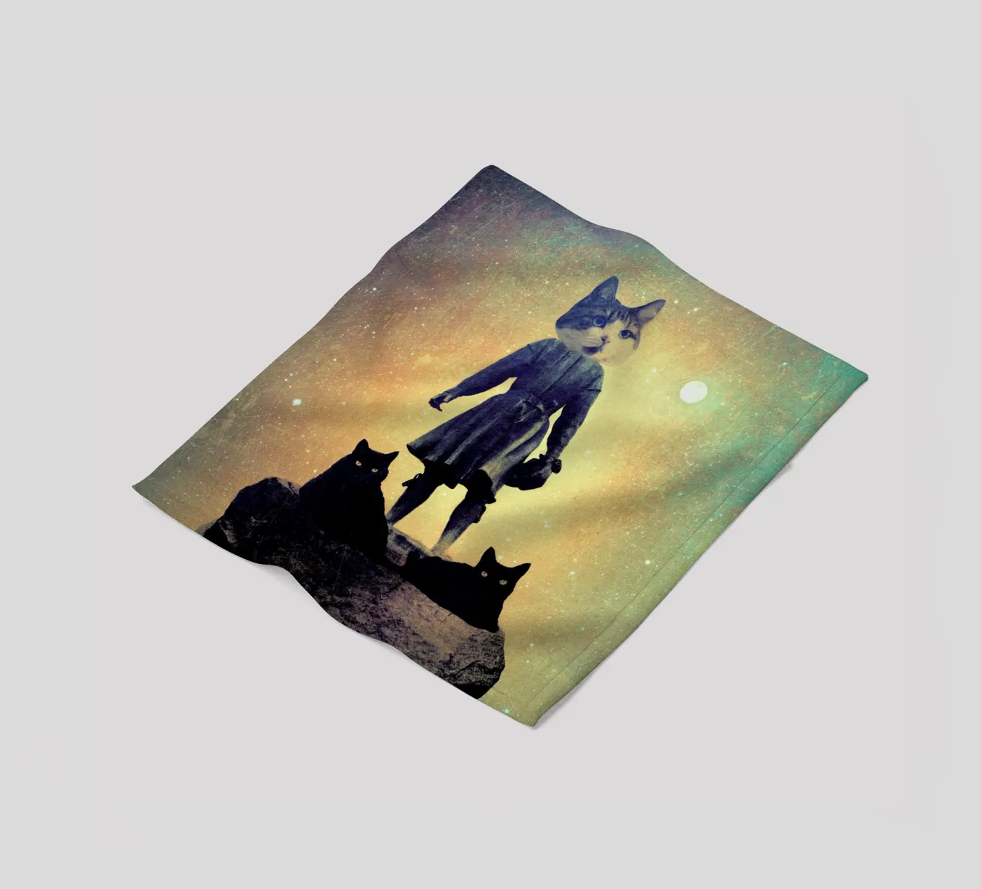 Cats fleecedeken van Elisabeth Fredriksson